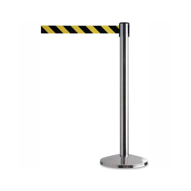 443078YB STANCHION W/7-1/2'L YELLOW & BLA