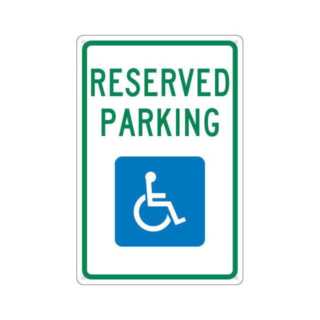 TM97G NMC TRAFFIC SIGN, RESERVED HANDI