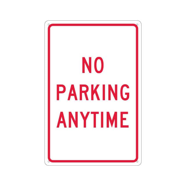 TM2 NMC ALUMINUM SIGN, NO PARKING AN