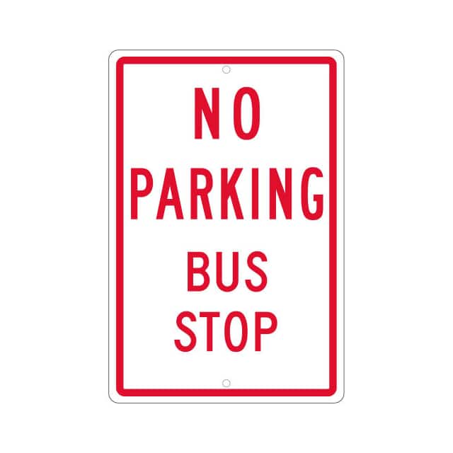 TM099H NMC TRAFFIC SIGN, NO PARKING BUS