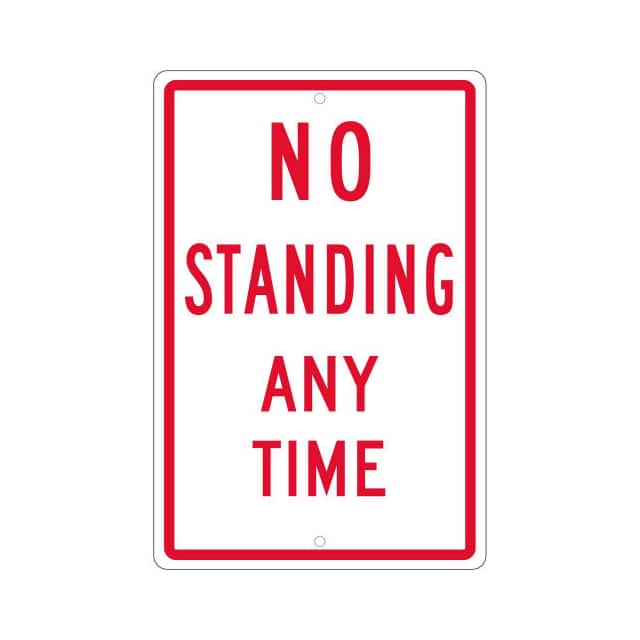 TM098H NMC TRAFFIC SIGN, NO STANDING AN