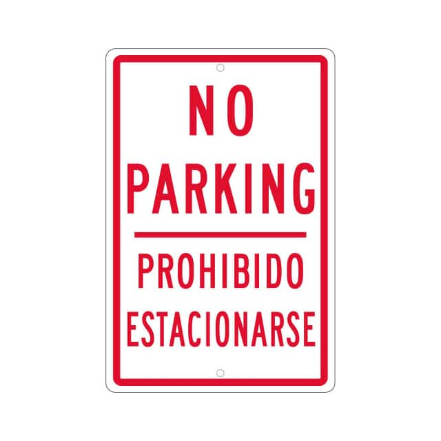 TM98H NMC TRAFFIC SIGN, NO PARKING BI-
