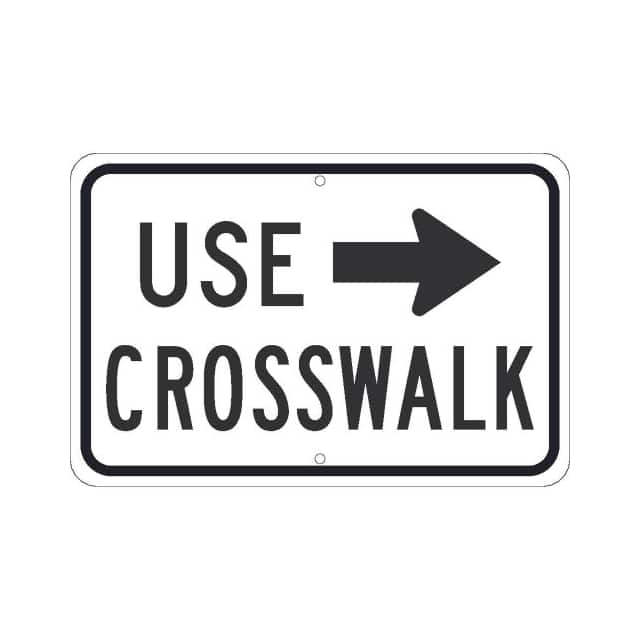 TM518J NMC TRAFFIC SIGN, USE CROSSWALK,