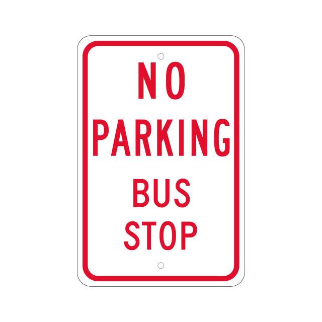 TM099J NMC TRAFFIC SIGN, NO PARKING BUS