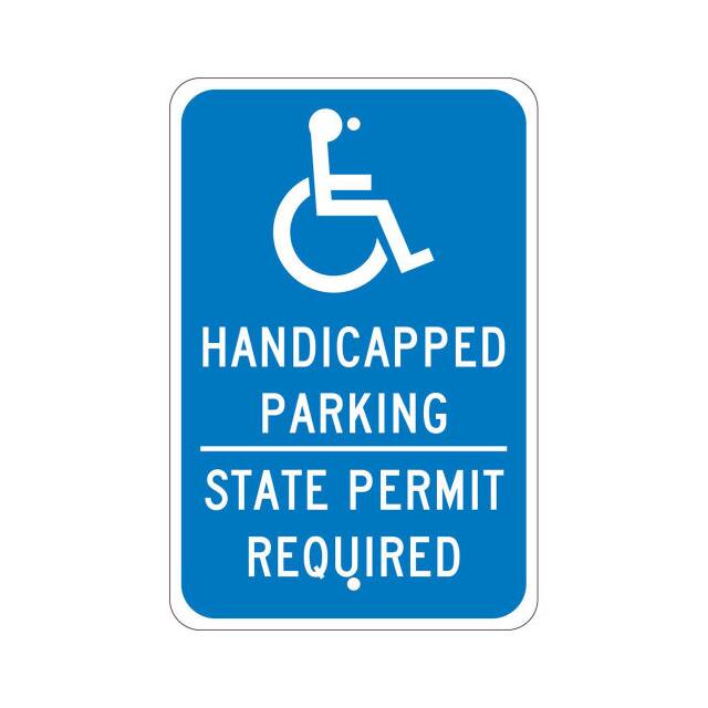 TMS337J NMC TRAFFIC SIGN, HANDICAPPED PA