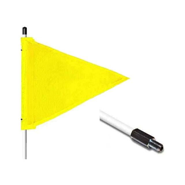 FS5-T-Y CHECKERS 5' HEX BASE WARNING WHI