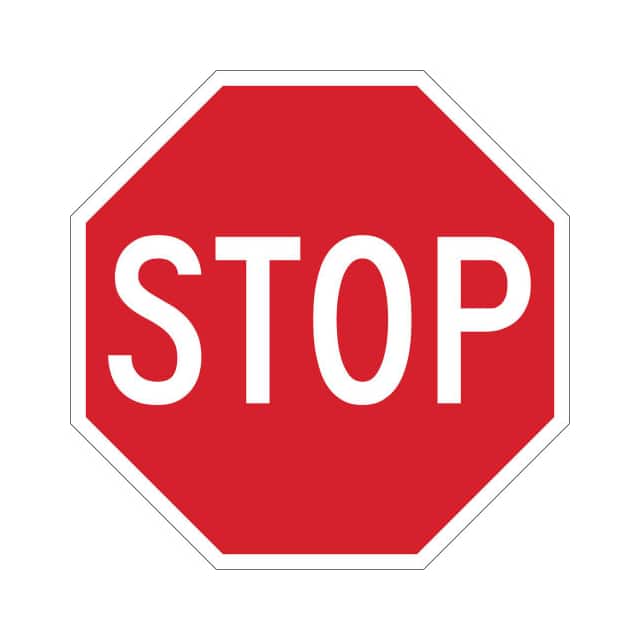 115589 STOP SIGN, 12"H X 12"W, HIP REFL