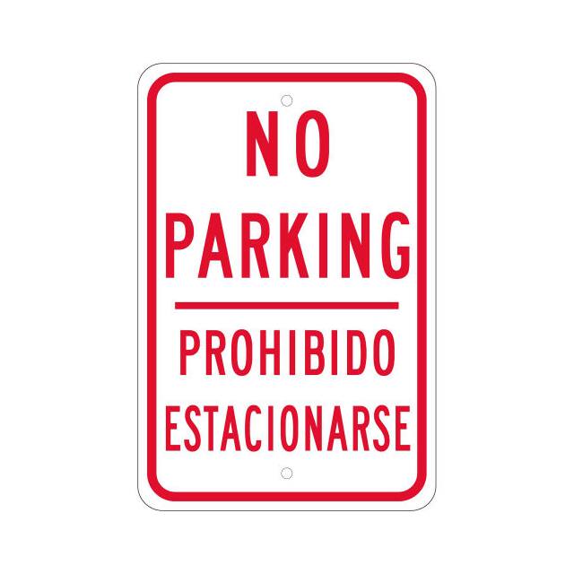 TM98K NMC TRAFFIC SIGN, NO PARKING BI-