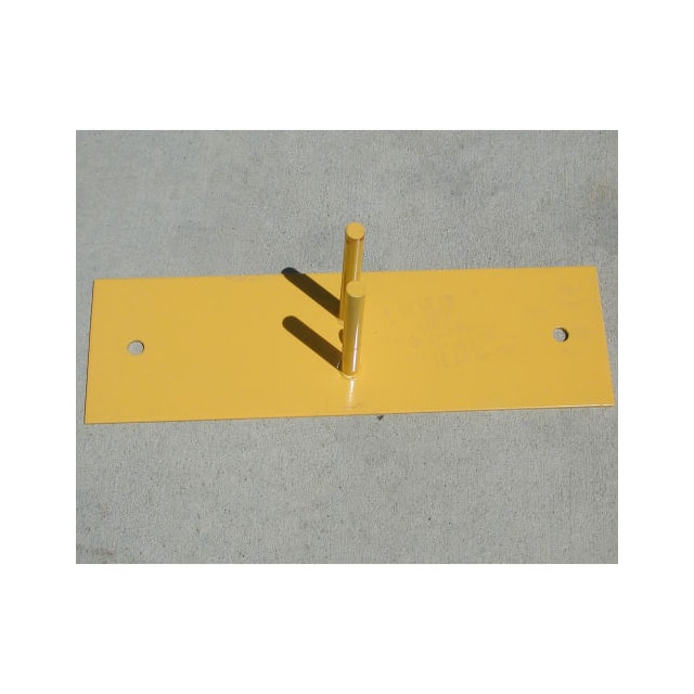 B482048 STEEL GROUND BASE, YELLOW