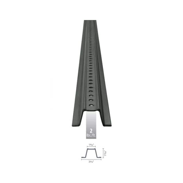 054-00016 U-CHANNEL SIGN POST, 7'L, POST W