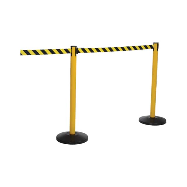B655703 SAFETY BARRIER W/11'L/BLACK BELT