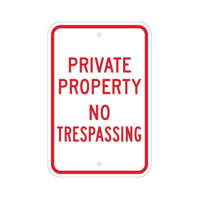 80106 PRIVATE PROPERTY NO TRESPASSING