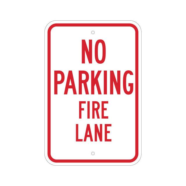 112626 NO PARKING FIRE LANE SIGN, HIP R