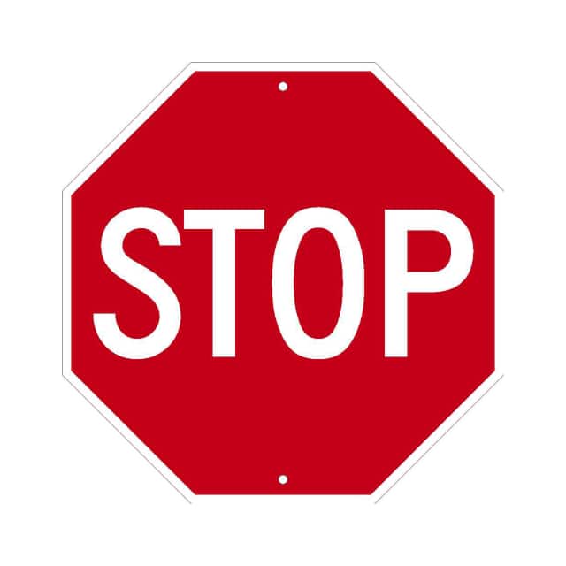 TM34K NMC TRAFFIC SIGN, STOP SIGN 18",