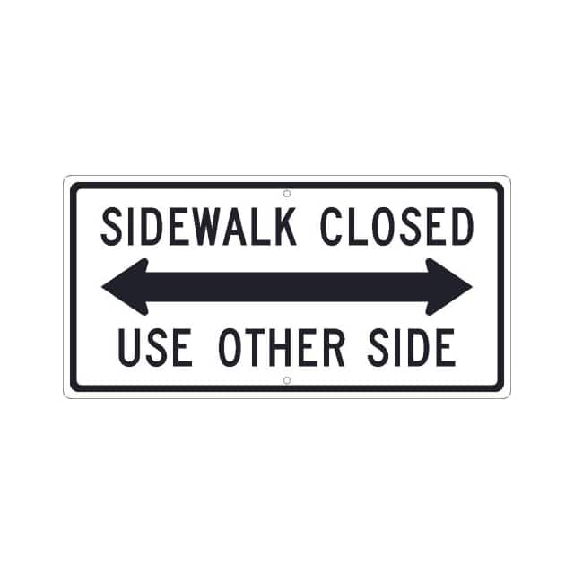TM512K NMC TRAFFIC SIGN, SIDEWALK CLOSE