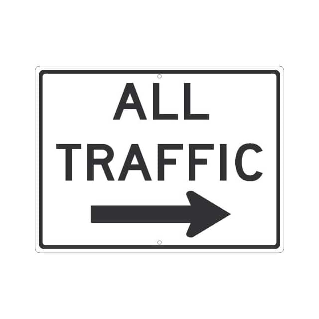 TM536J NMC TRAFFIC SIGN, ALL TRAFFIC W/