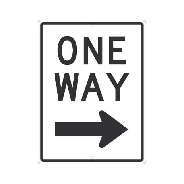 TM511J NMC TRAFFIC SIGN, ONE WAY ARROW
