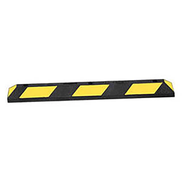 B1504068 RUBBER VEHICLE STOP 3'L, ASPHALT