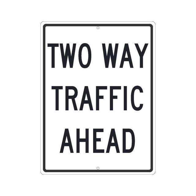 TM517J NMC TRAFFIC SIGN, TWO WAY TRAFFI