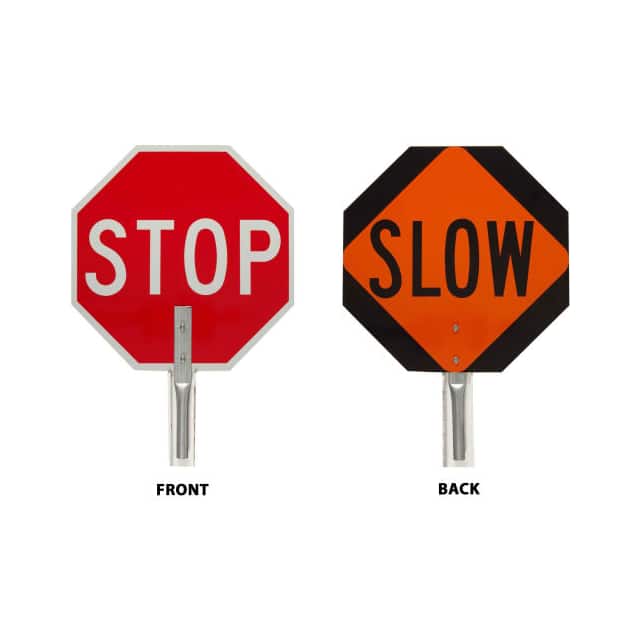 57754 TRAFFIC CONTROL PADDLE, 2 SIDED,