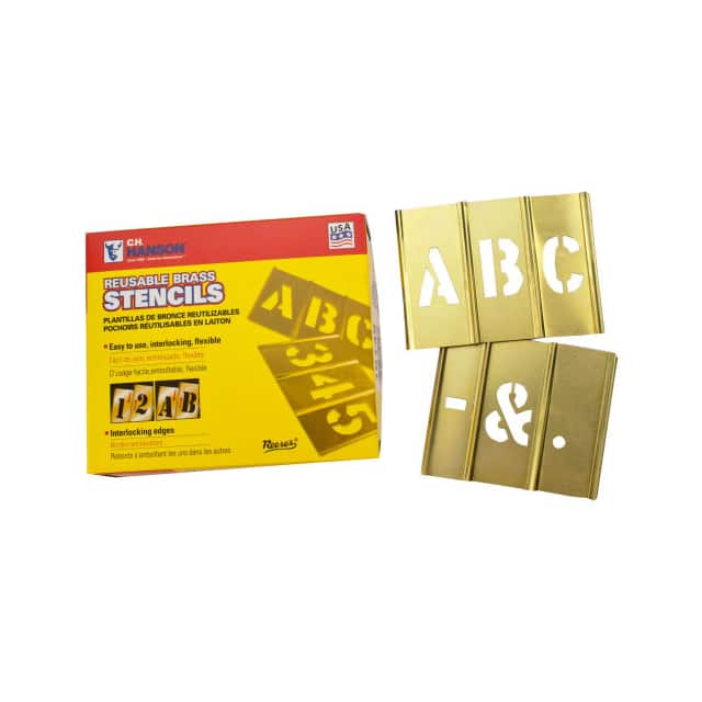 10034 4" INTERLOCKING STENCIL LETTERS,