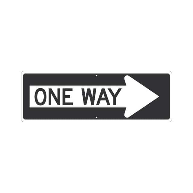 TM509K NMC TRAFFIC SIGN, ONE WAY ARROW