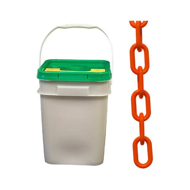 80013-P PLASTIC BARRIER CHAIN IN A PAIL,