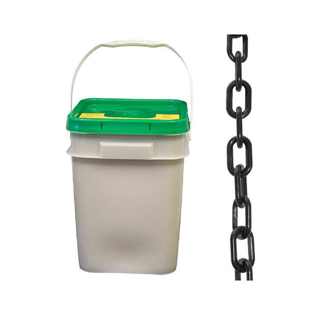 80003-P PLASTIC BARRIER CHAIN IN A PAIL,