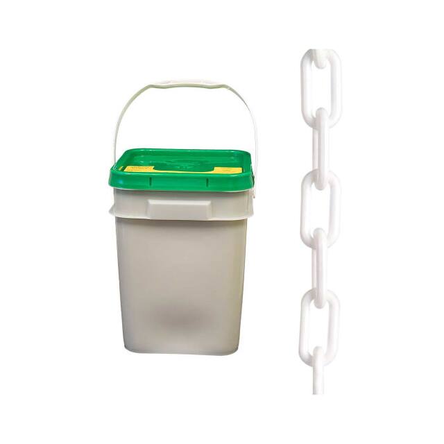 80001-P PLASTIC BARRIER CHAIN IN A PAIL,