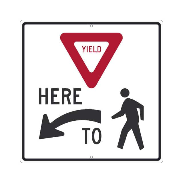 TM519J NMC TRAFFIC SIGN, (YIELD) HERE (