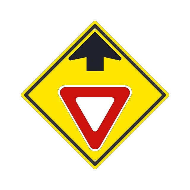 TM611K NMC TRAFFIC SIGN, YIELD AHEAD W/