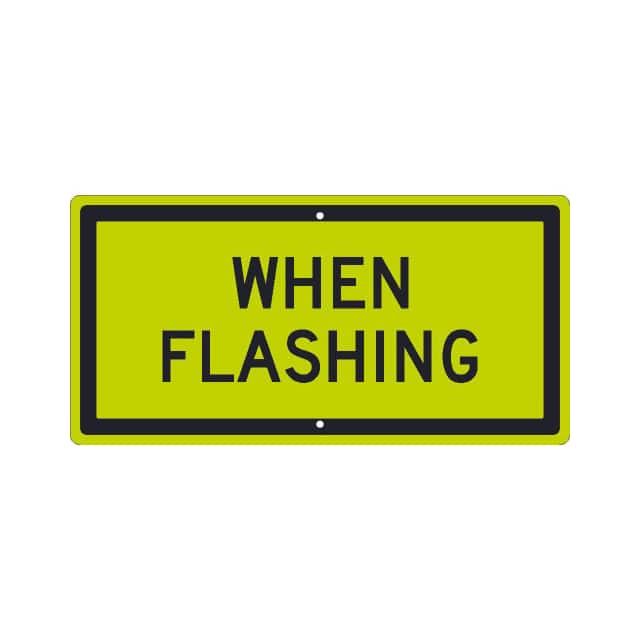 TM605DG NMC TRAFFIC SIGN, WHEN FLASHING