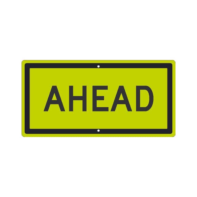 TM608DG NMC TRAFFIC SIGN, AHEAD SIGN, 12