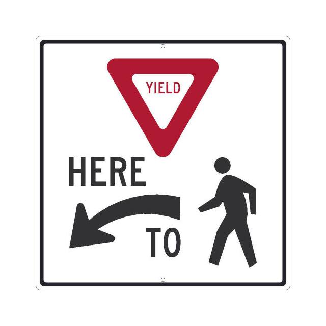 TM519K NMC TRAFFIC SIGN, (YIELD) HERE (