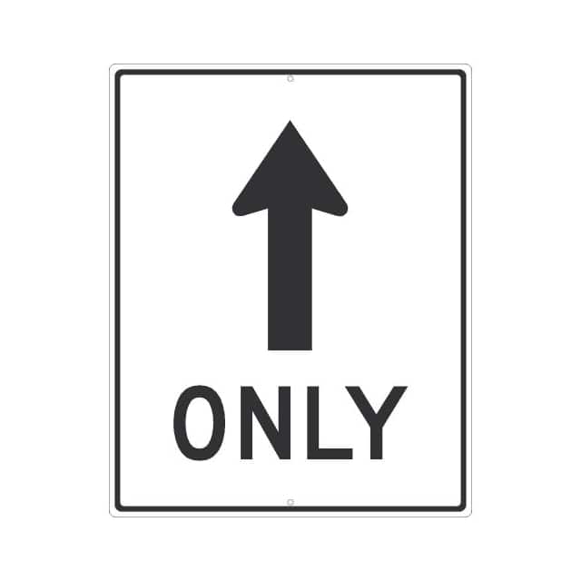 TM523J NMC TRAFFIC SIGN, STRAIGHT ONLY