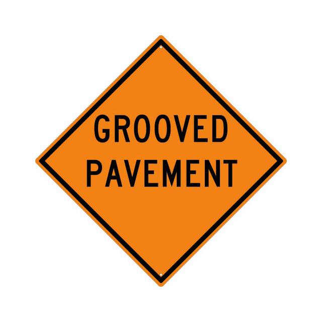 TM189K NMC TRAFFIC SIGN, GROOVED PAVEME