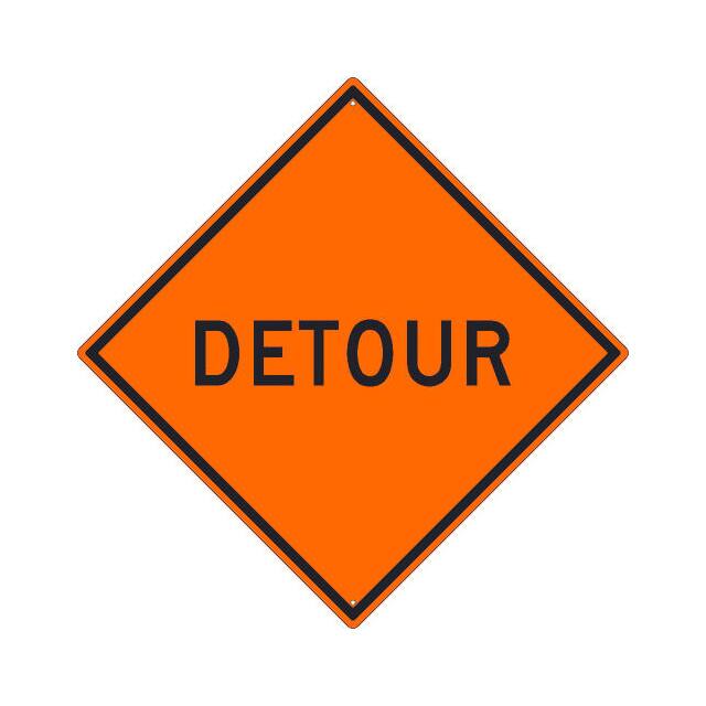 TM190K NMC TRAFFIC SIGN, DETOUR SIGN, 3