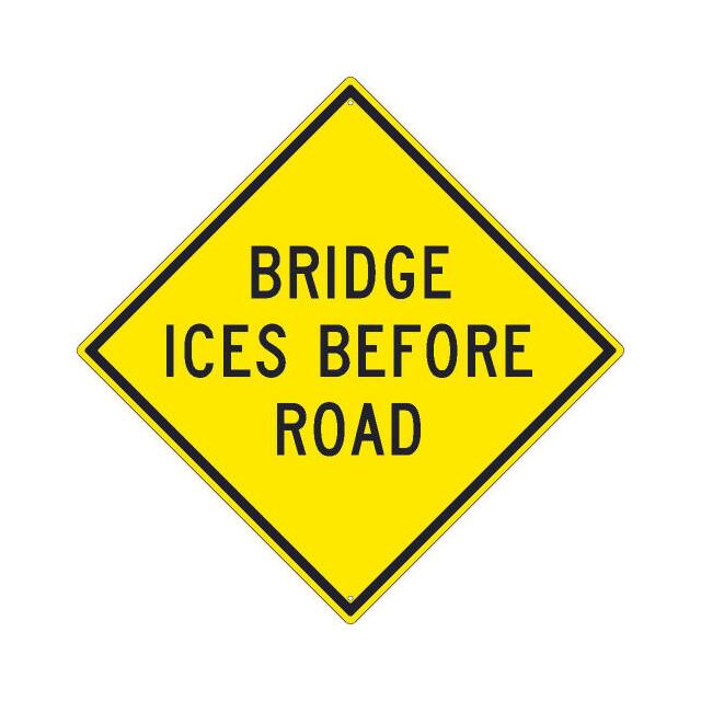 TM257K NMC TRAFFIC SIGN, BRIDGE ICES BE