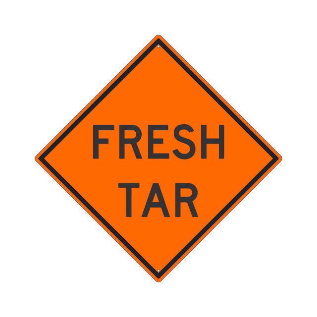 TM235K NMC TRAFFIC SIGN, FRESH TAR SIGN