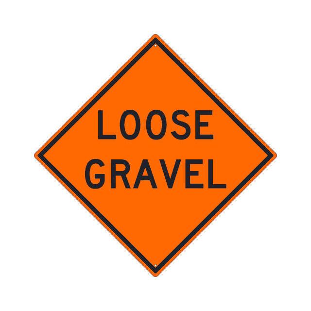 TM236K NMC TRAFFIC SIGN, LOOSE GRAVEL S