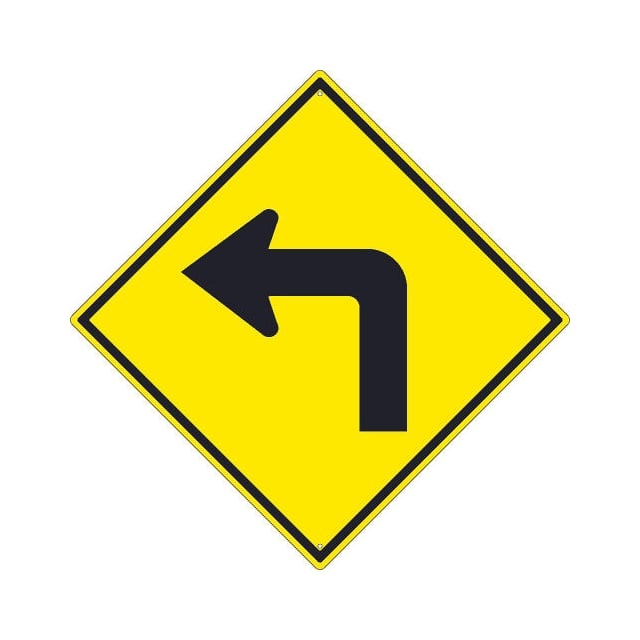 TM239K NMC TRAFFIC SIGN, LEFT TURN ARRO