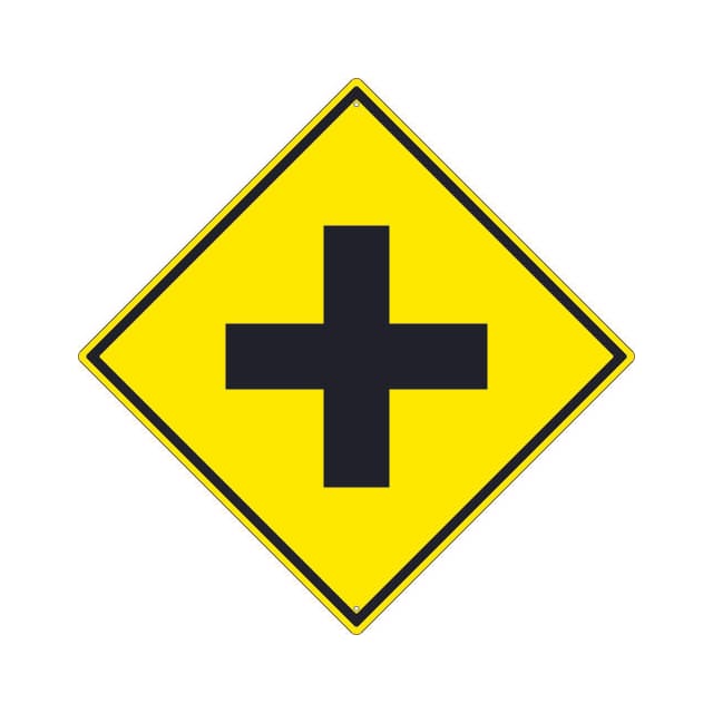 TM248K NMC TRAFFIC SIGN, CROSSROAD GRAP