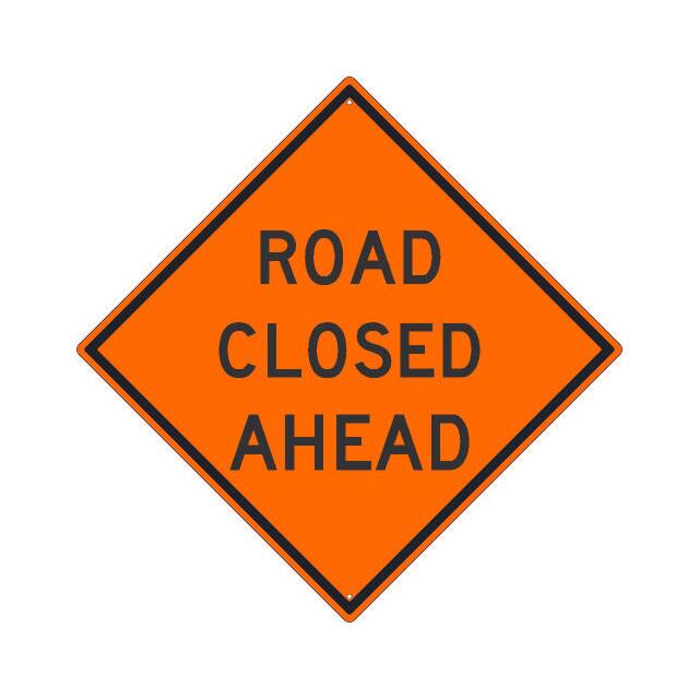 TM175K NMC TRAFFIC SIGN, ROAD CLOSED AH