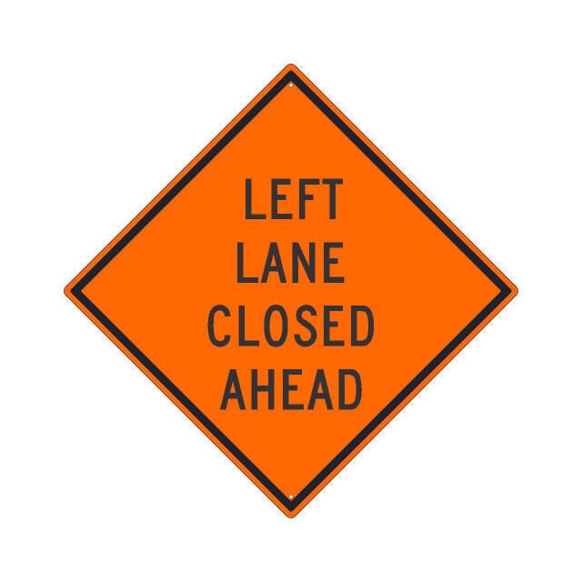 TM179K NMC TRAFFIC SIGN, LEFT LANE CLOS
