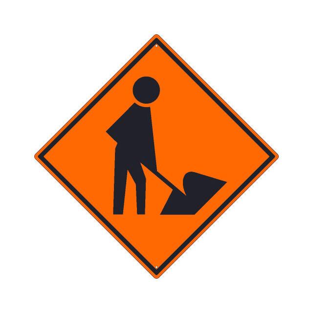TM234K NMC TRAFFIC SIGN, WORKERS GRAPHI