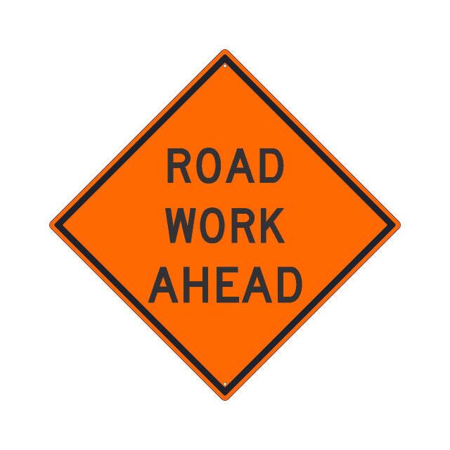 TM229K NMC TRAFFIC SIGN, ROADWORK AHEAD