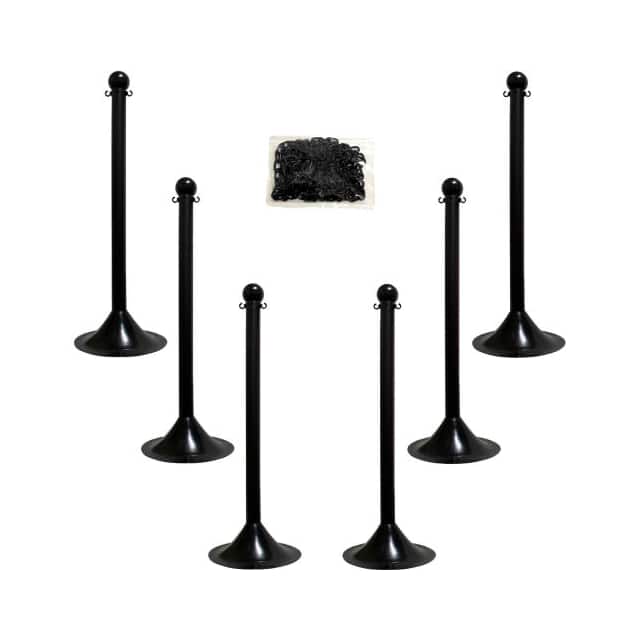 71003-6 PLASTIC STANCHION KIT, 6 STANCHI