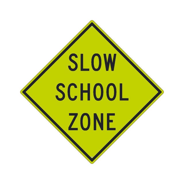 TM177DG NMC TRAFFIC SIGN, SLOW SCHOOL ZO
