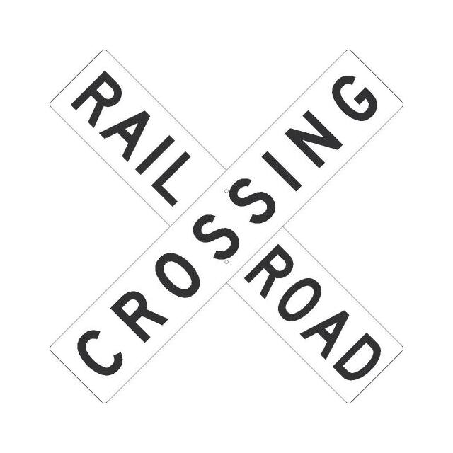 TM9326K NMC TRAFFIC SIGN, RAILROAD CROSS