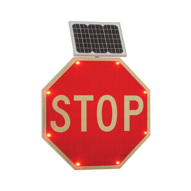 NK-Stop SOLAR POWERED FLASHING LED STOP